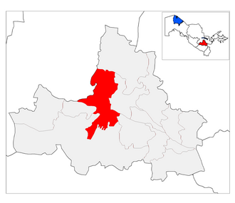 Kattaqoʻrgʻon tumani xaritada