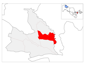 Guliston tumani xaritada