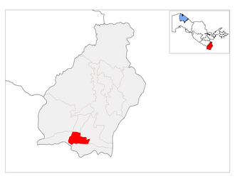 Angor tumani xaritada