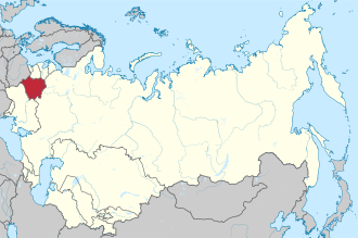 Location of Byelorussian SSR