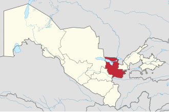 Jizzax viloyati xaritada